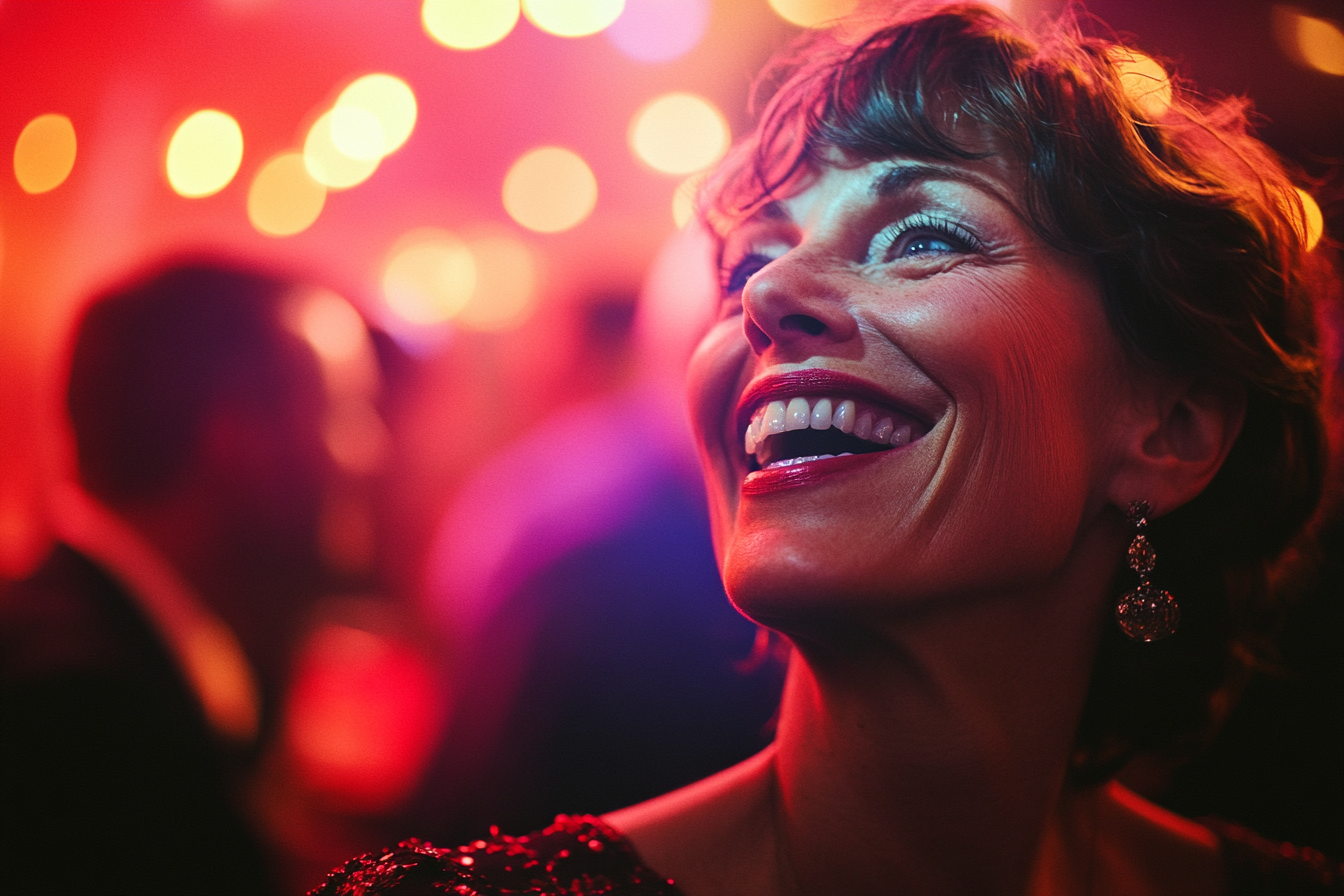 Woman laughing at a party | Source: No source