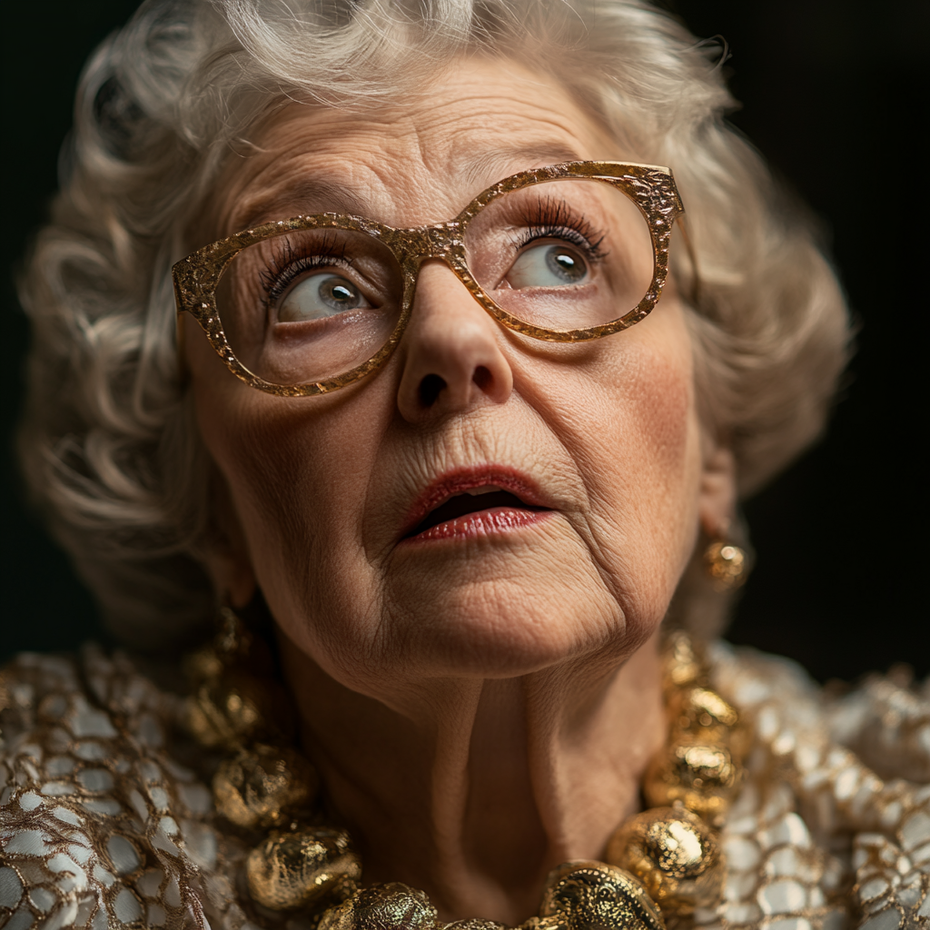 Surprised senior woman | Source: no source
