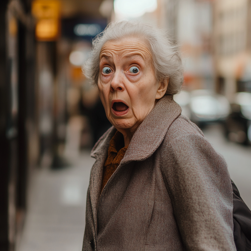 A shocked woman on the street | Source: no source
