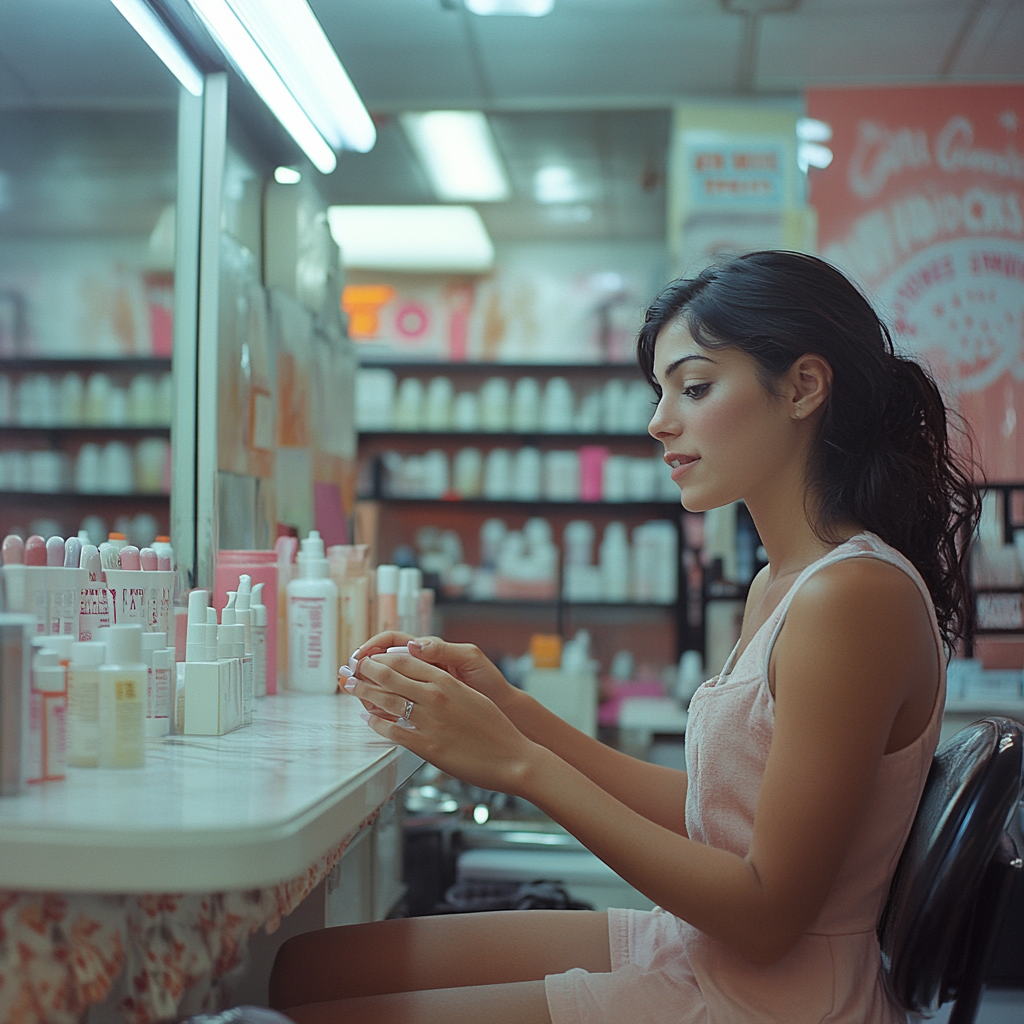 A woman getting her nails done | Source: no source
