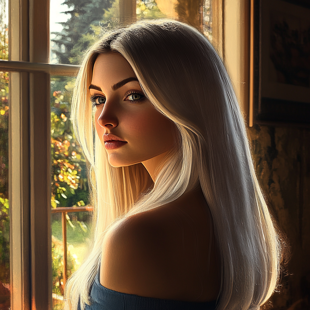 A sad woman standing near the window | Source: No source