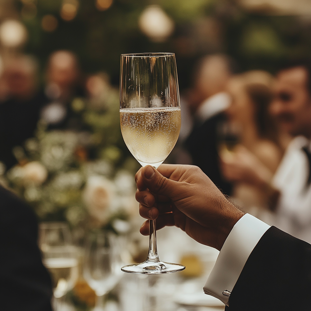 A man raising his glass | Source: no source