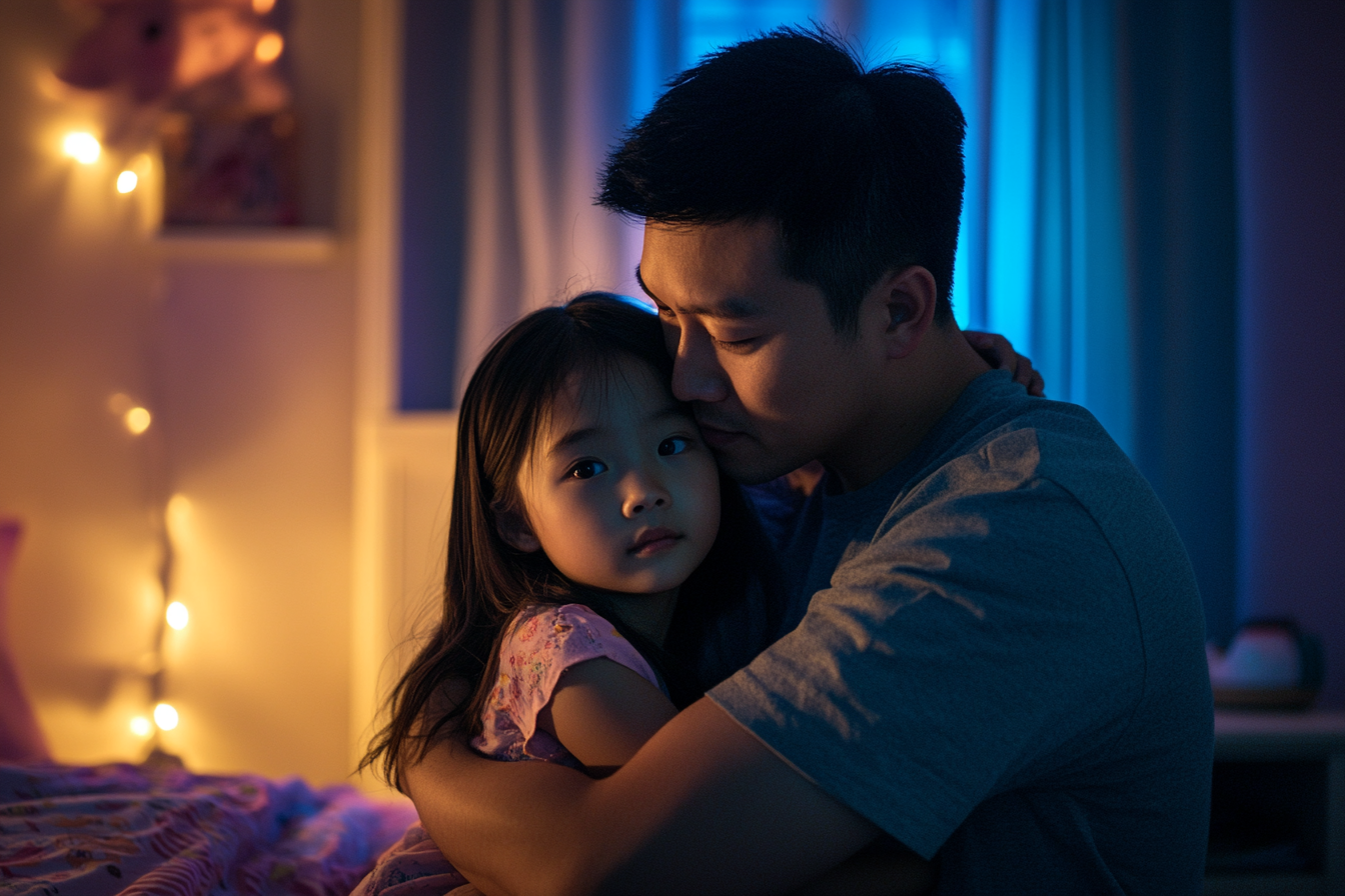 A man hugging his daughter | Source: No source