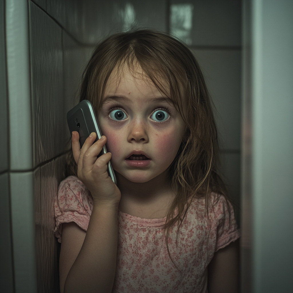 A scared girl talking on her phone | Source: no source