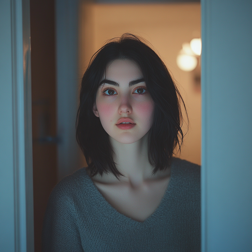 A woman standing in the doorway | Source: No source