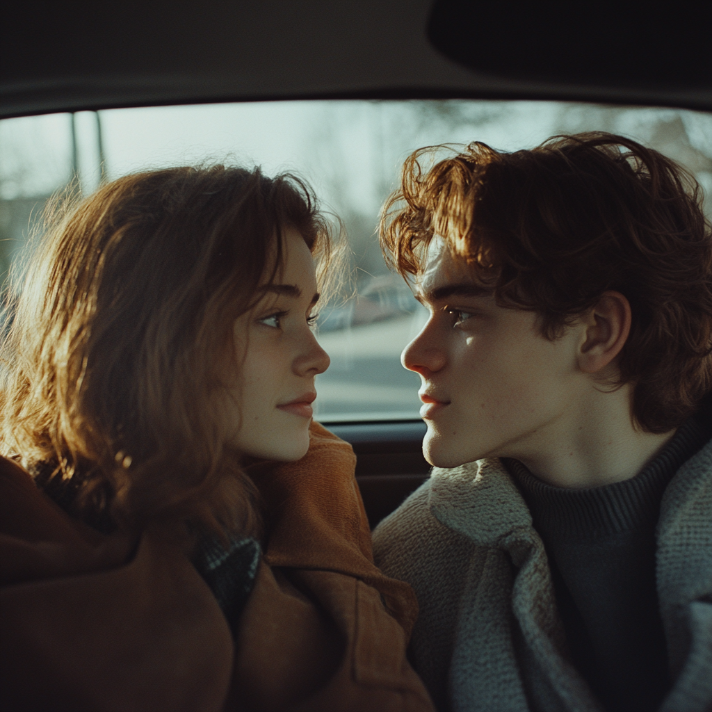 A couple talking in a car | Source: No source