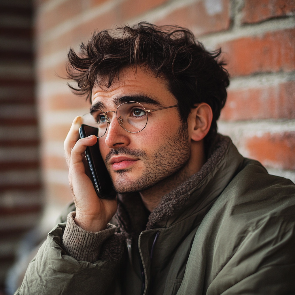 Man having a phone call | Source: no source
