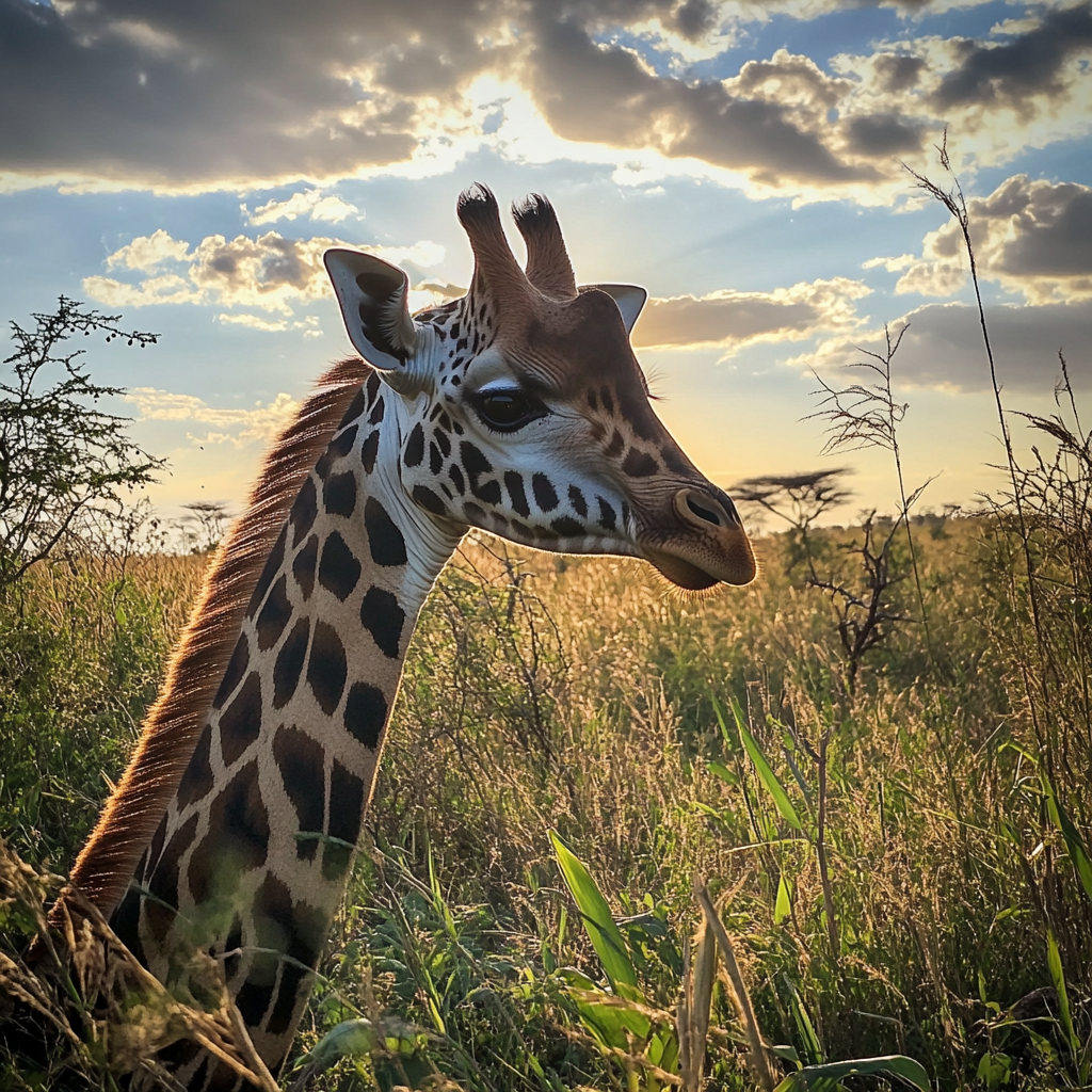 A close up of a giraffe in the wild | Source: No source