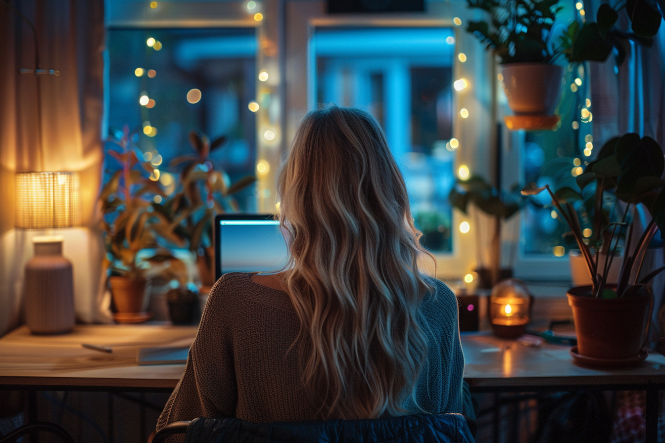 A woman working at home | Source: No source