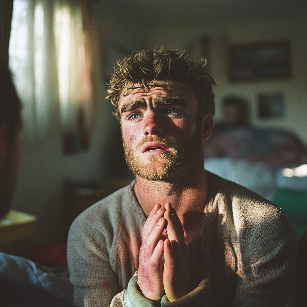 A man pleading for forgiveness | Source: No source