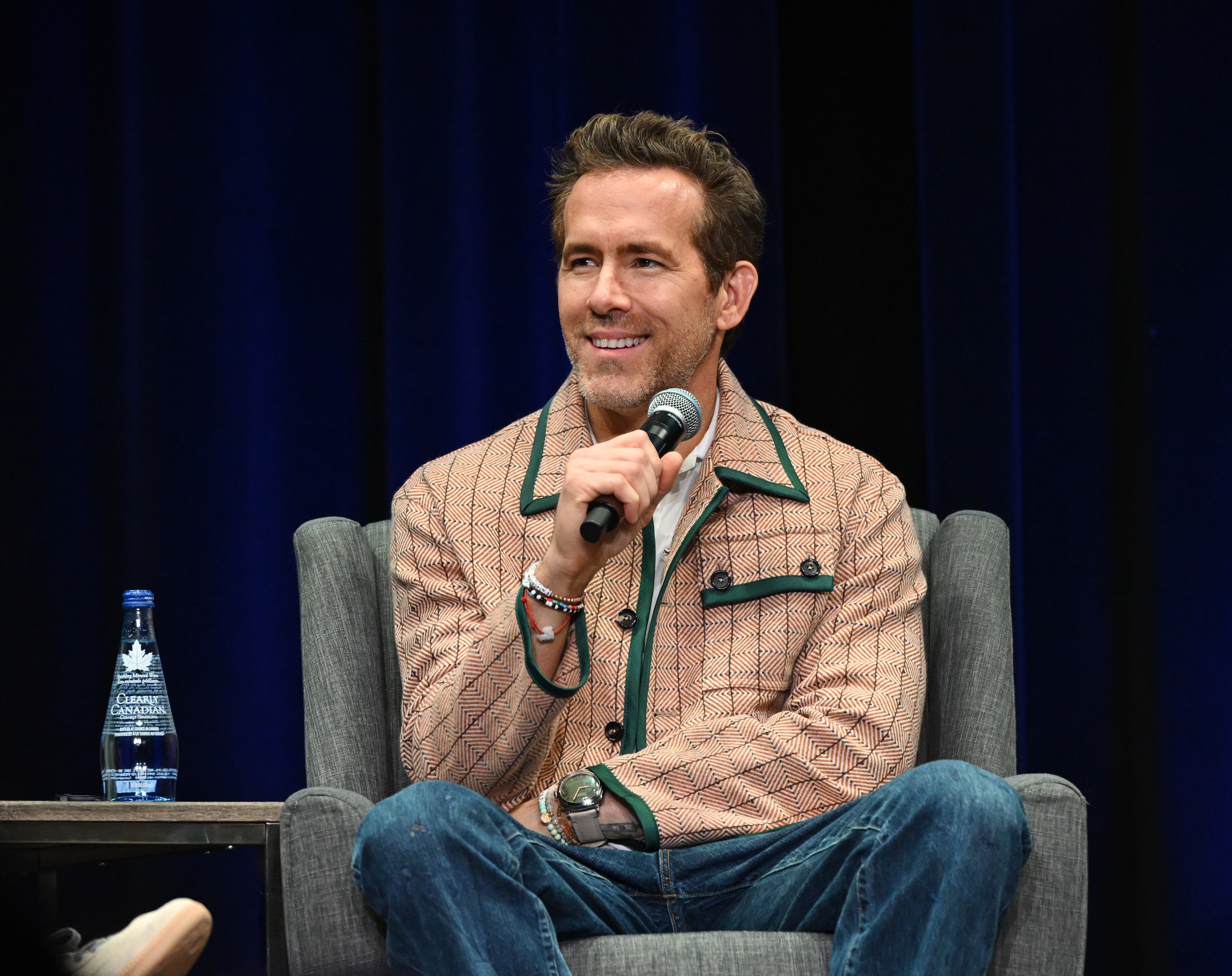 Ryan Reynolds onstage at the "John Candy: I Like Me, an evening with Ryan Reynolds" event on October 5, 2025, in Chicago, Illinois. | Source: Getty Images