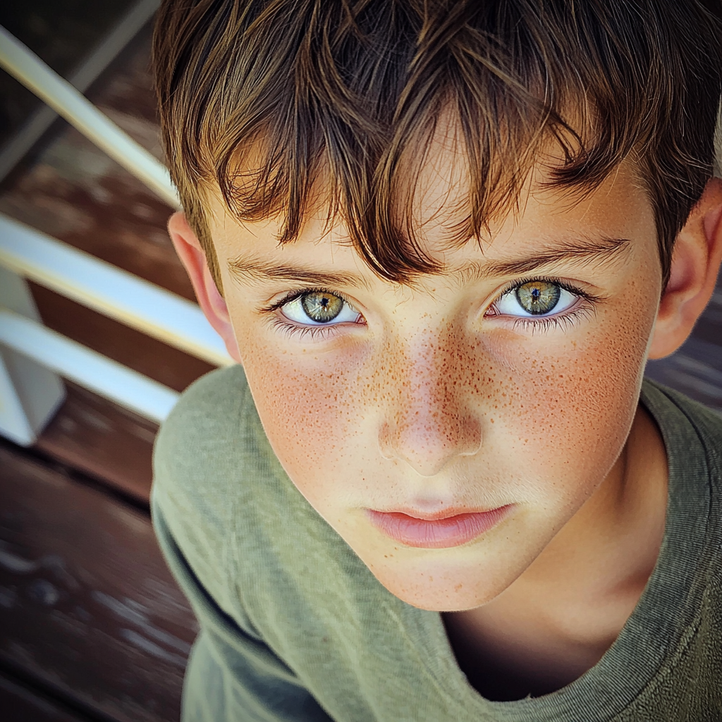 A close up of a little boy | Source: no source