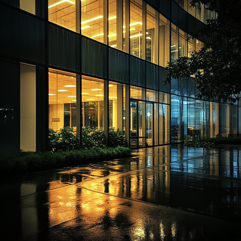 The exterior of an office building | Source: no source