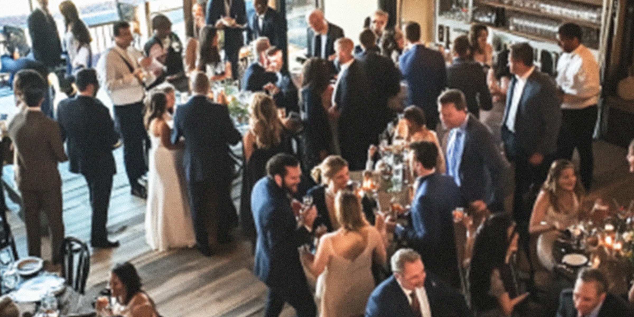 Guests at a wedding reception | Source: No source
