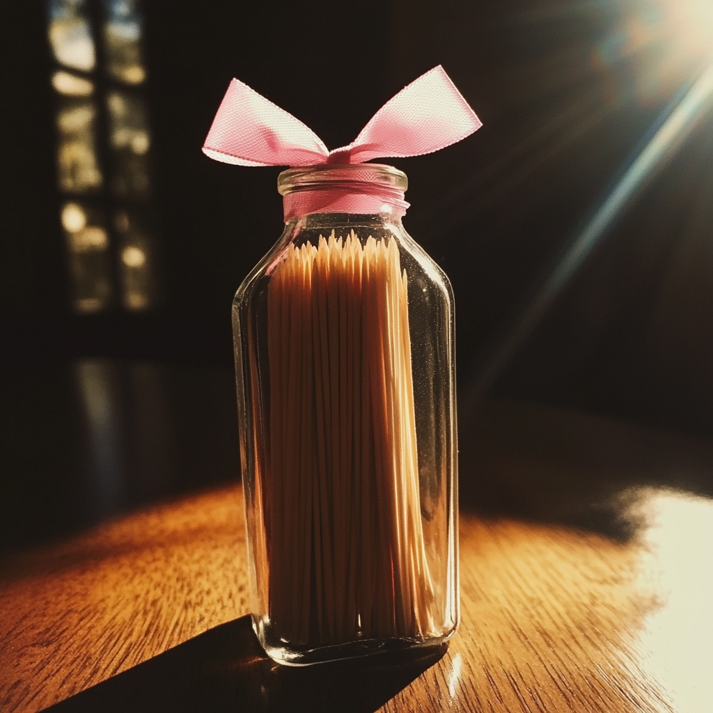 A bottle of toothpicks | Source: No source