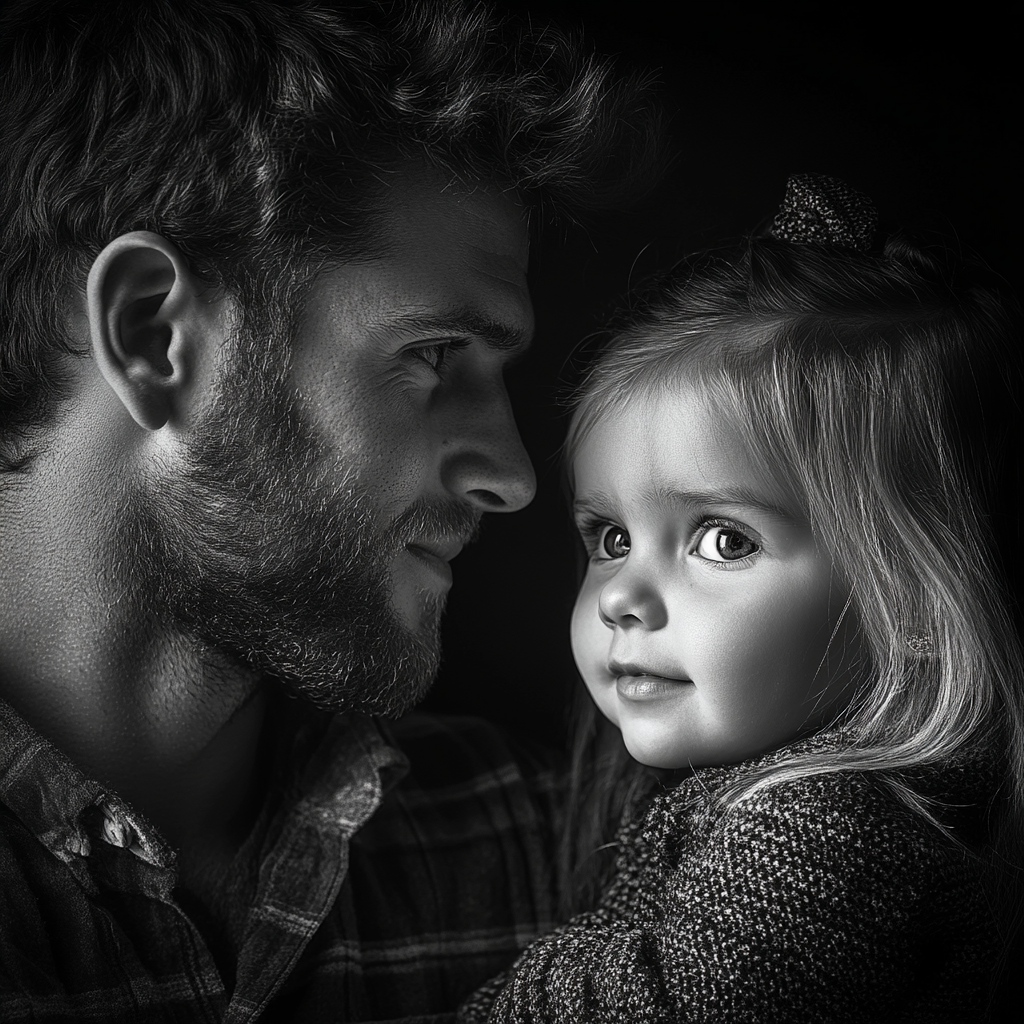 A man gazing lovingly at his daughter | Source: no source