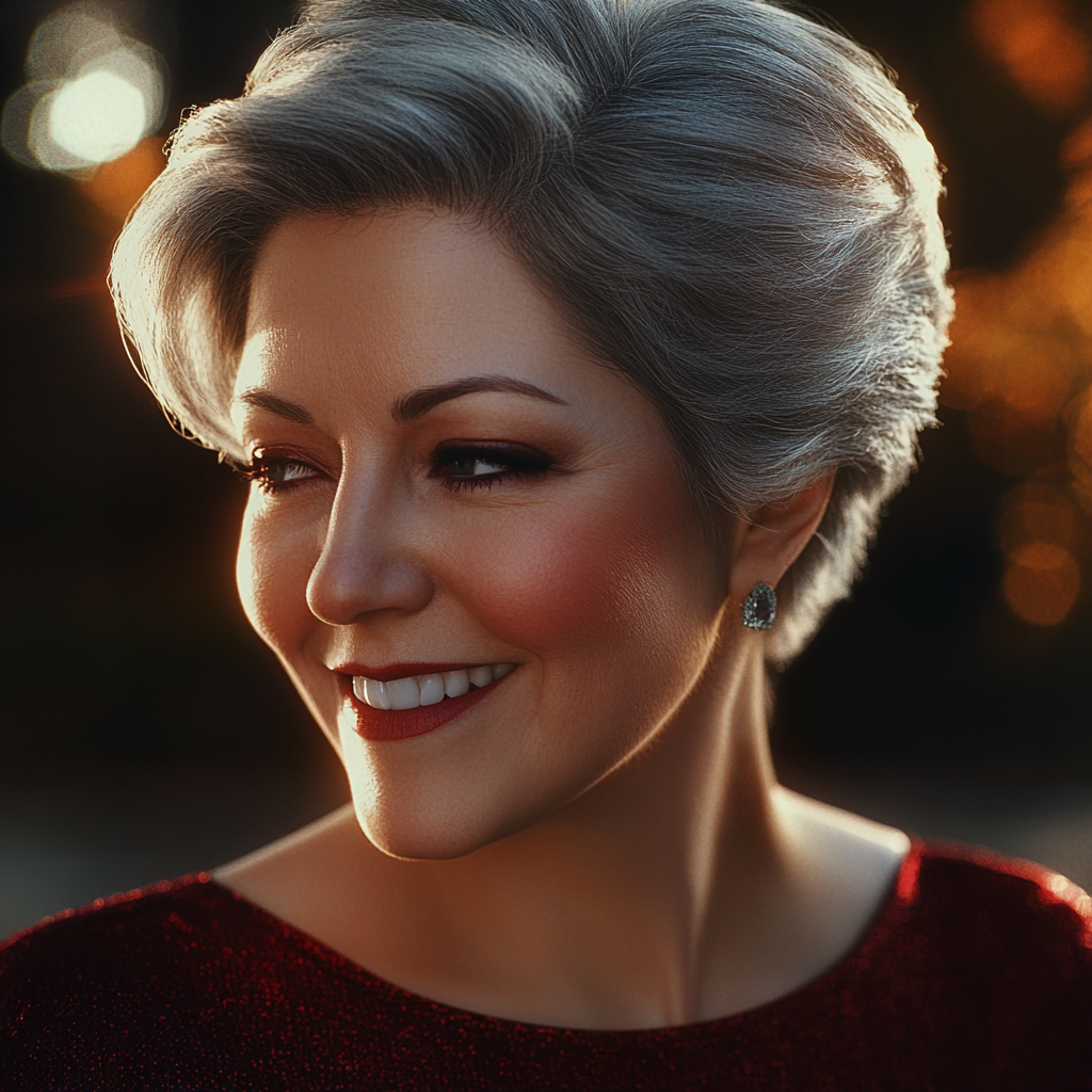A smiling older woman | Source: no source