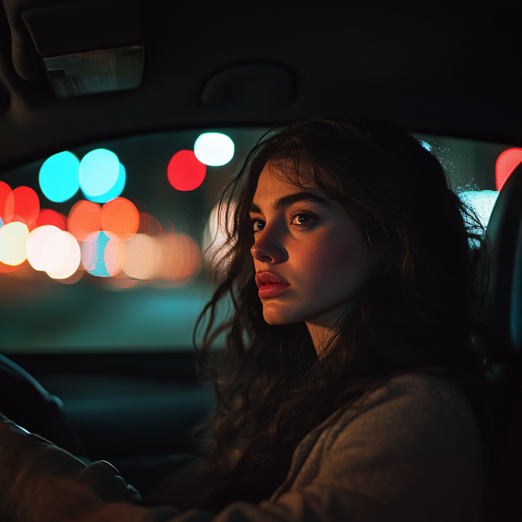 Tense woman driving | Source: no source