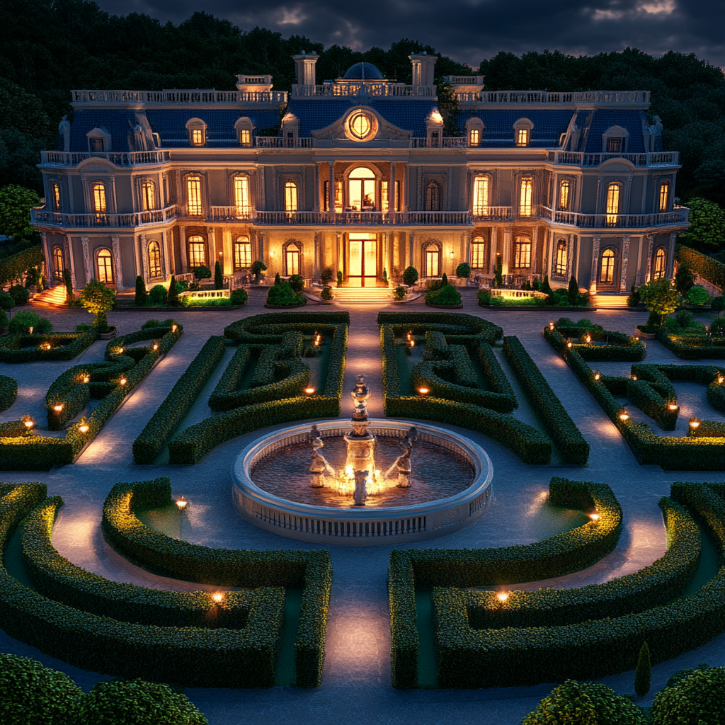 Picturesque view of a luxurious mansion | Source: no source