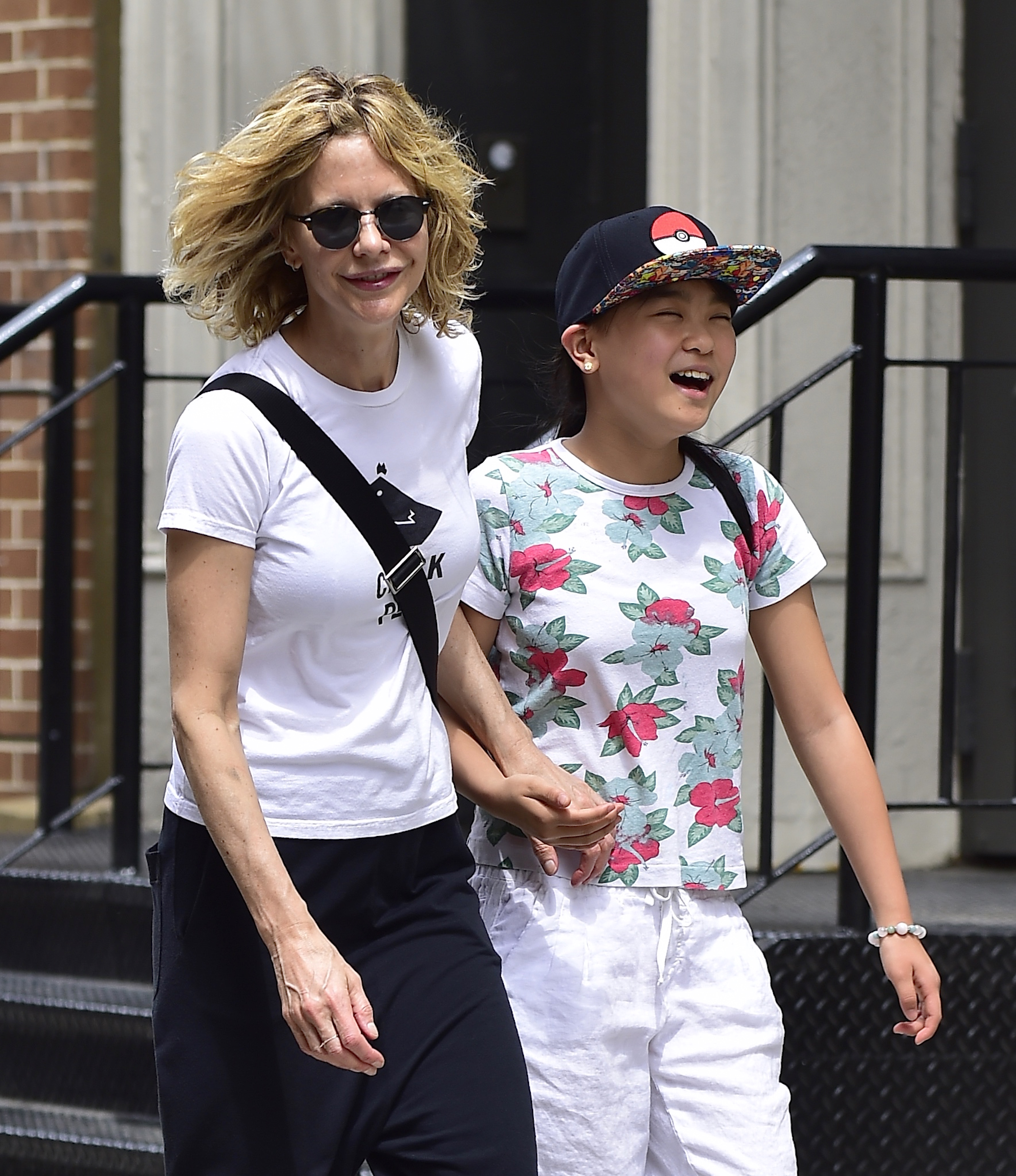 Meg and Daisy True Ryan are seen in SoHo on May 30, 2016 in New York City | Source: Getty Images