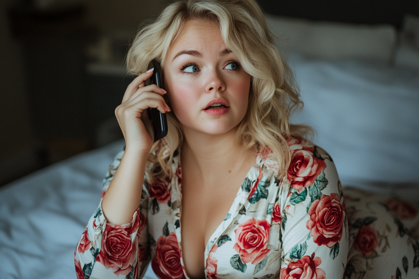 A woman answering a phone call | Source: no source