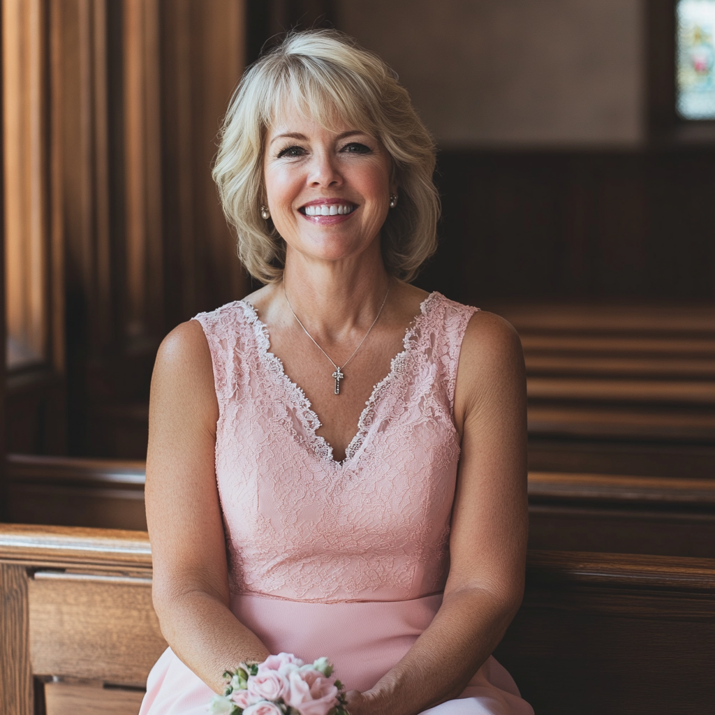 A smiling mother of the bride at a wedding | Source: no source