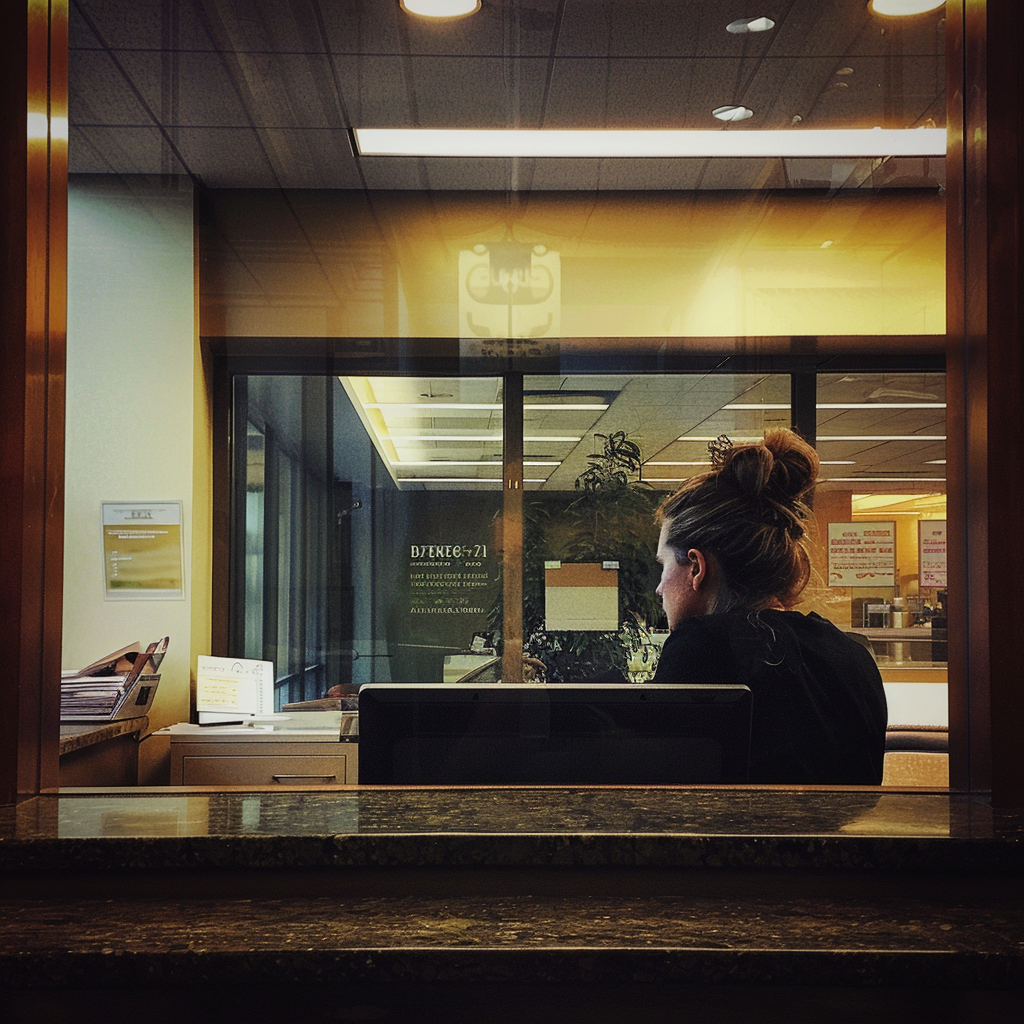 A woman at her desk | Source: No source