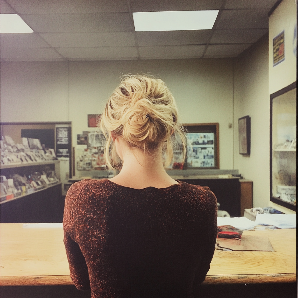 A woman in a pawn shop | Source: no source
