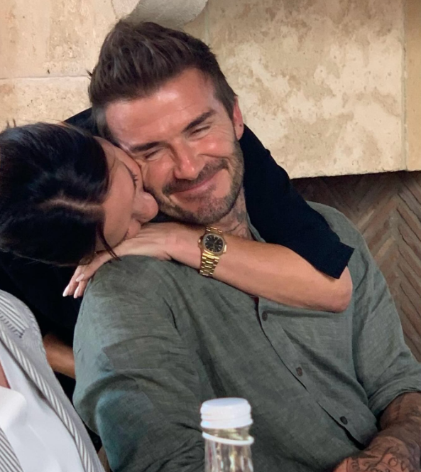 David and Victoria Beckham share an affectionate moment in a post dated June 14, 2025 | Source: Instagram/victoriabeckham