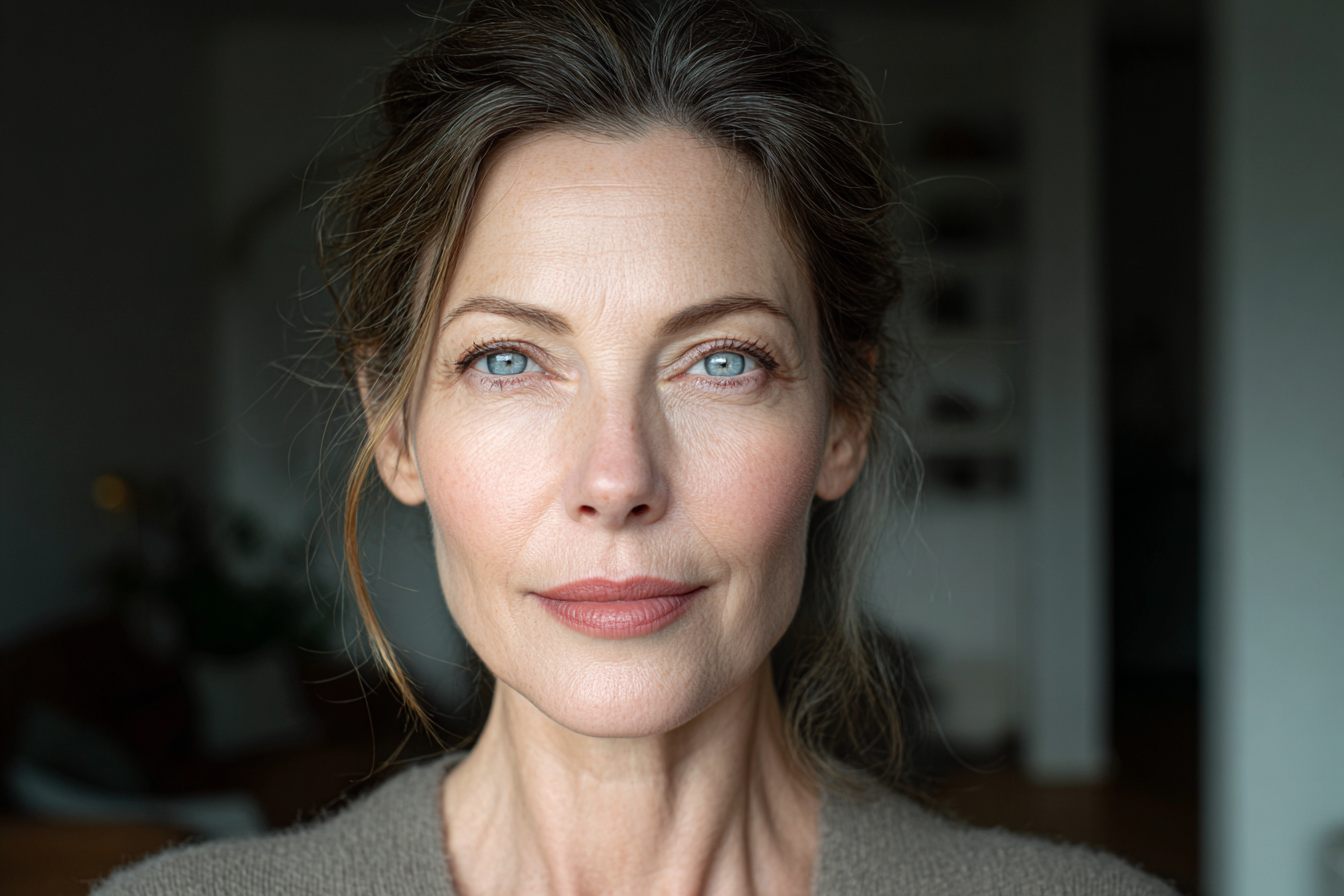 A woman looking straight ahead | Source: No source