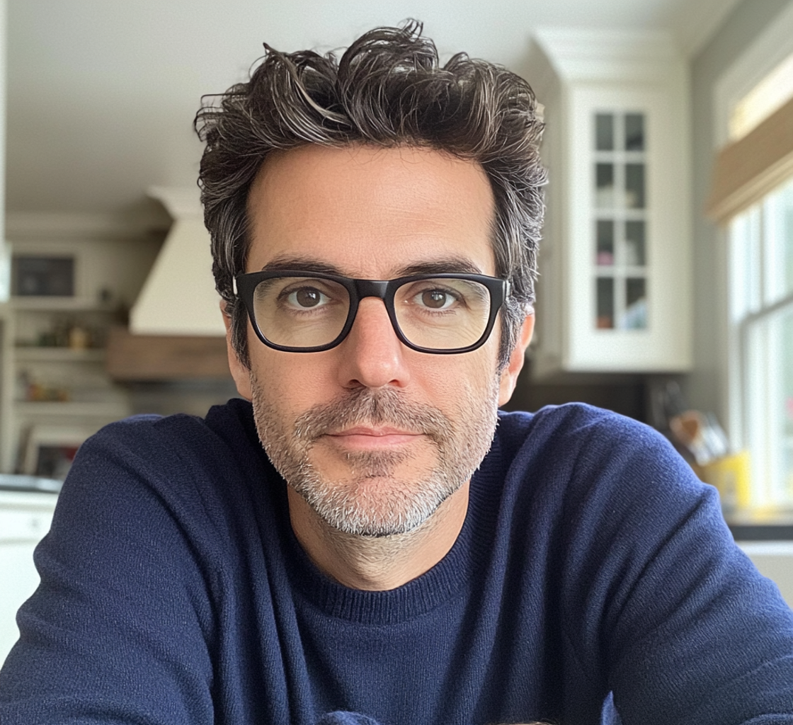 A man sitting at a kitchen table | Source: no source