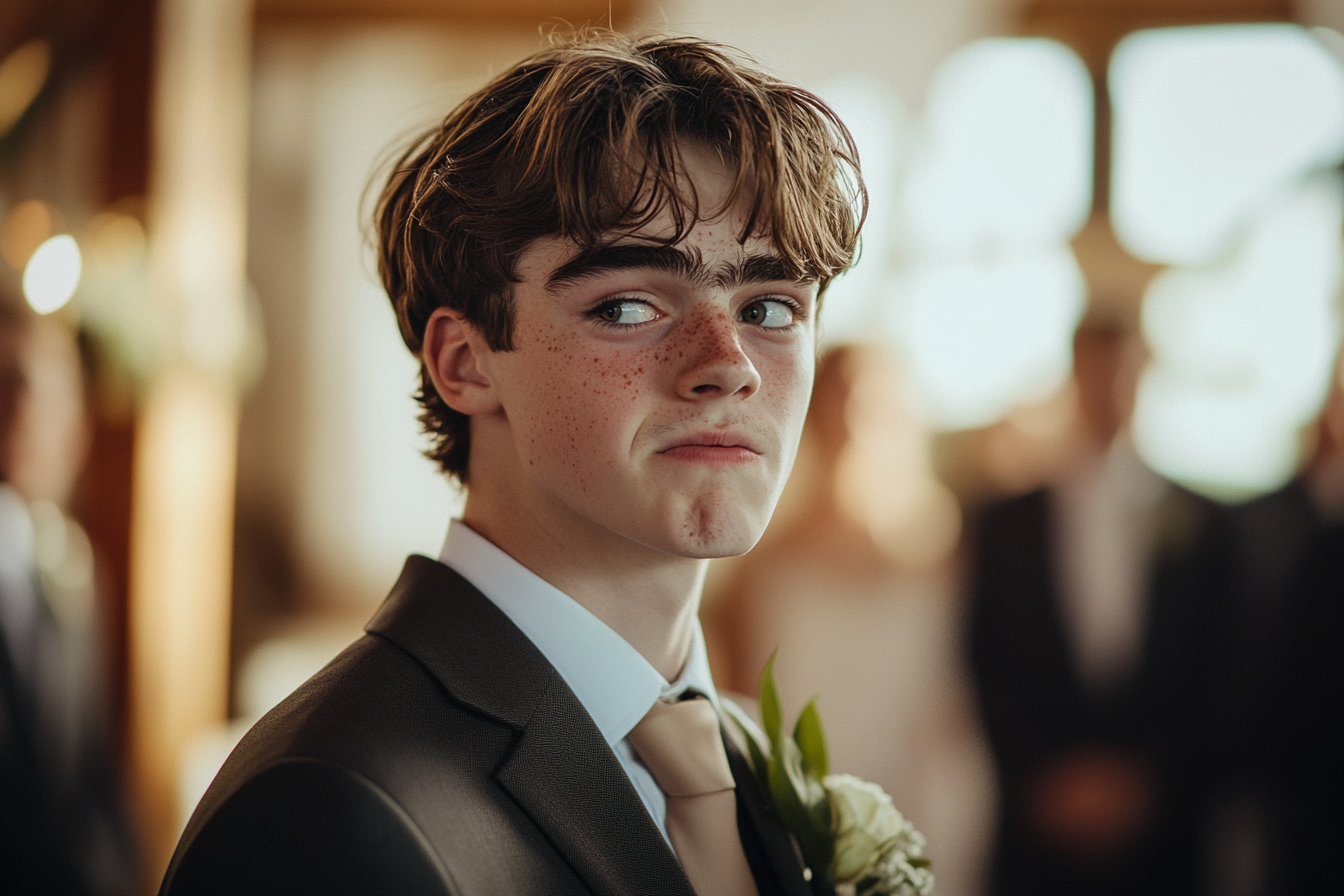 A groom looking at his side | Source: no source