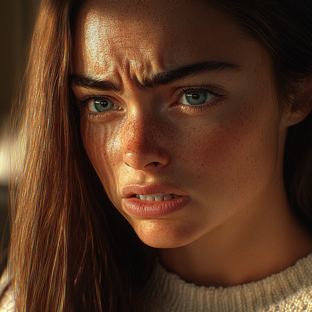 A furious yet composed woman | Source: no source