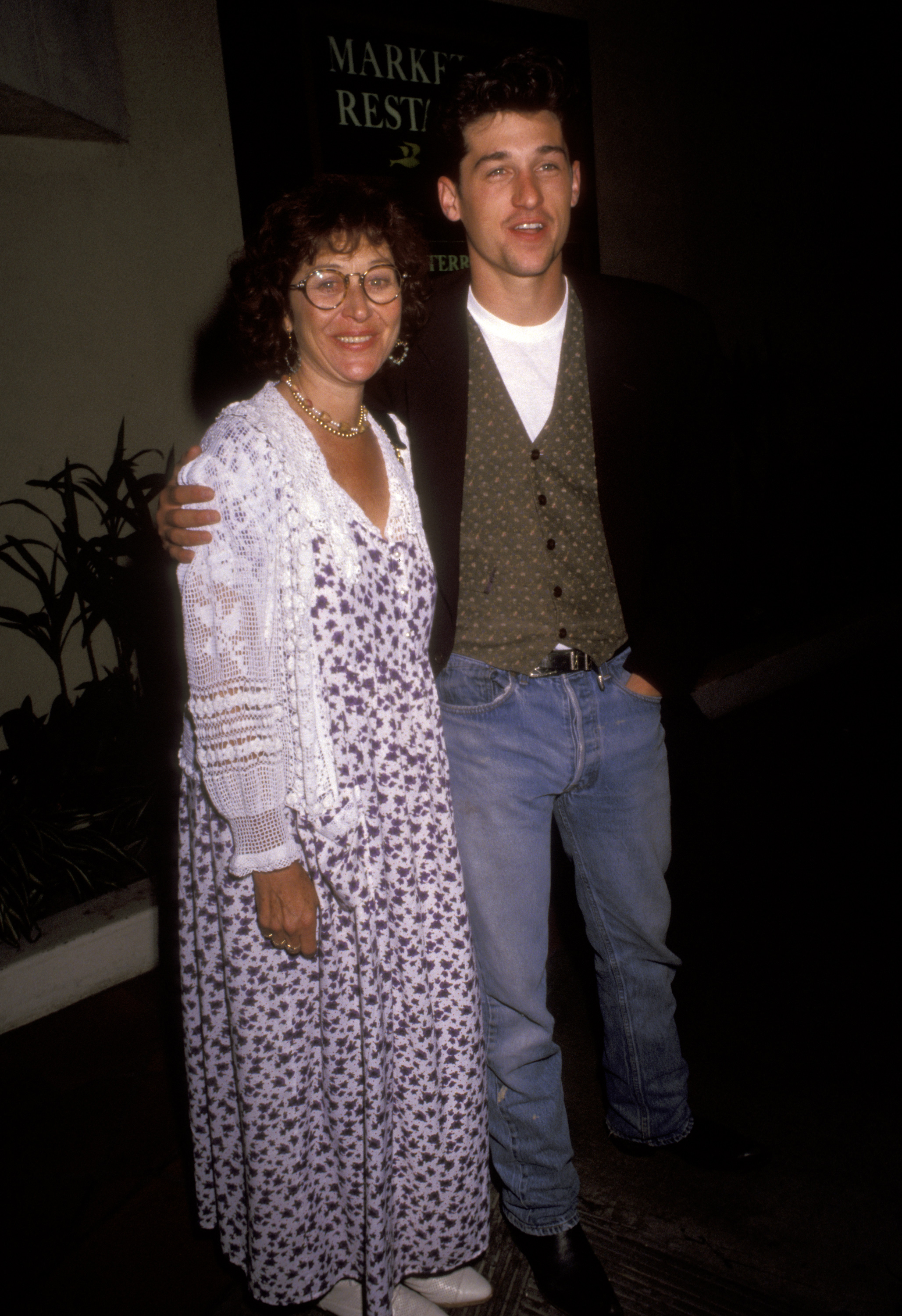 Rocky Parker and Patrick Dempsey attend the Los Angeles premiere of "The Indian Runner" in Century City, California | Source: Getty Images