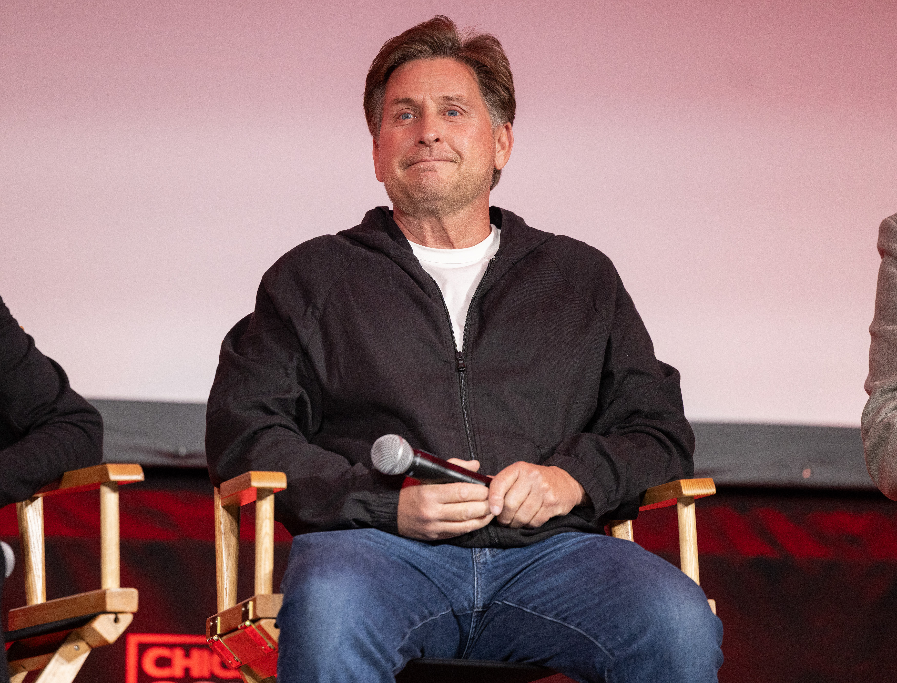 Emilio Estevez during C2E2 on the main stage for the "Don’t You Forget About Me: The Breakfast Club 40th Anniversary Reunion" on April 12, 2025 | Source: Getty Images