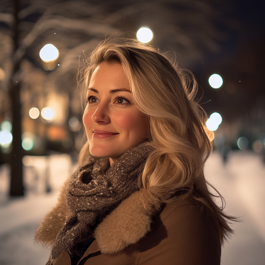 A smiling woman outside | Source: No source