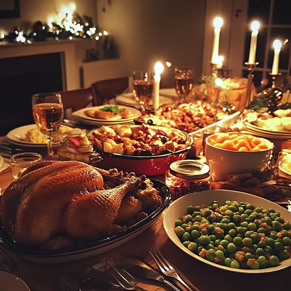 A Christmas dinner | Source: No source
