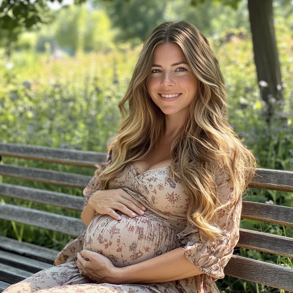 A smiling pregnant woman | Source: no source