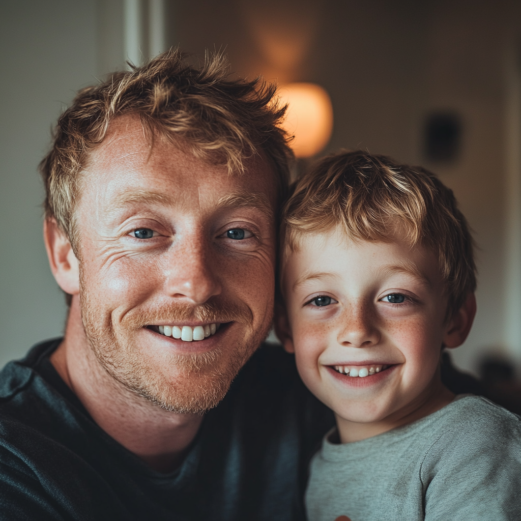 A happy father-son duo | Source: no source