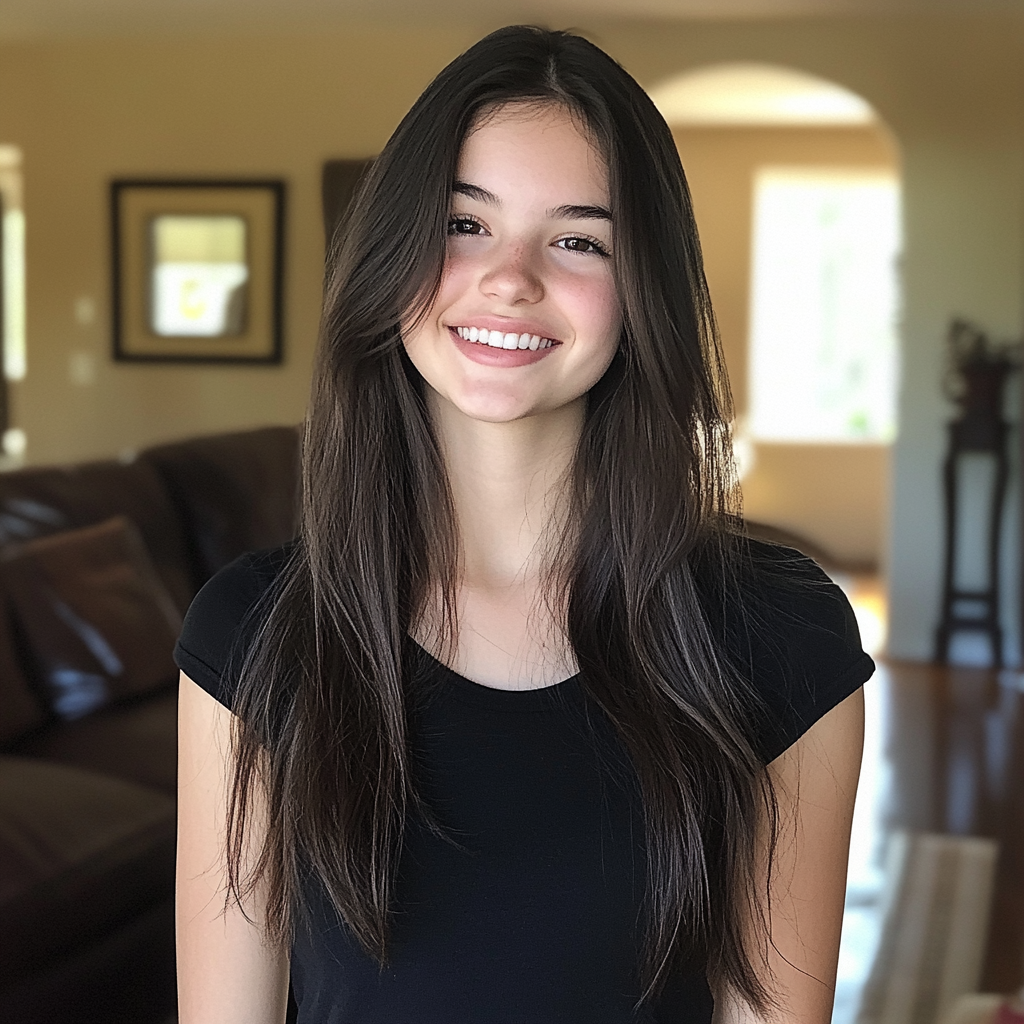 A smiling teenage girl | Source: no source