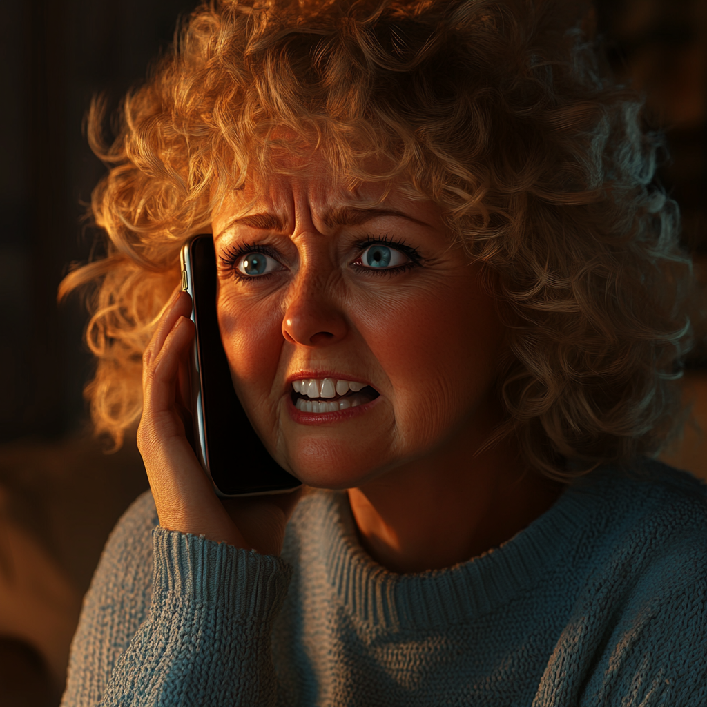 An angry woman talking on the phone | Source: No source