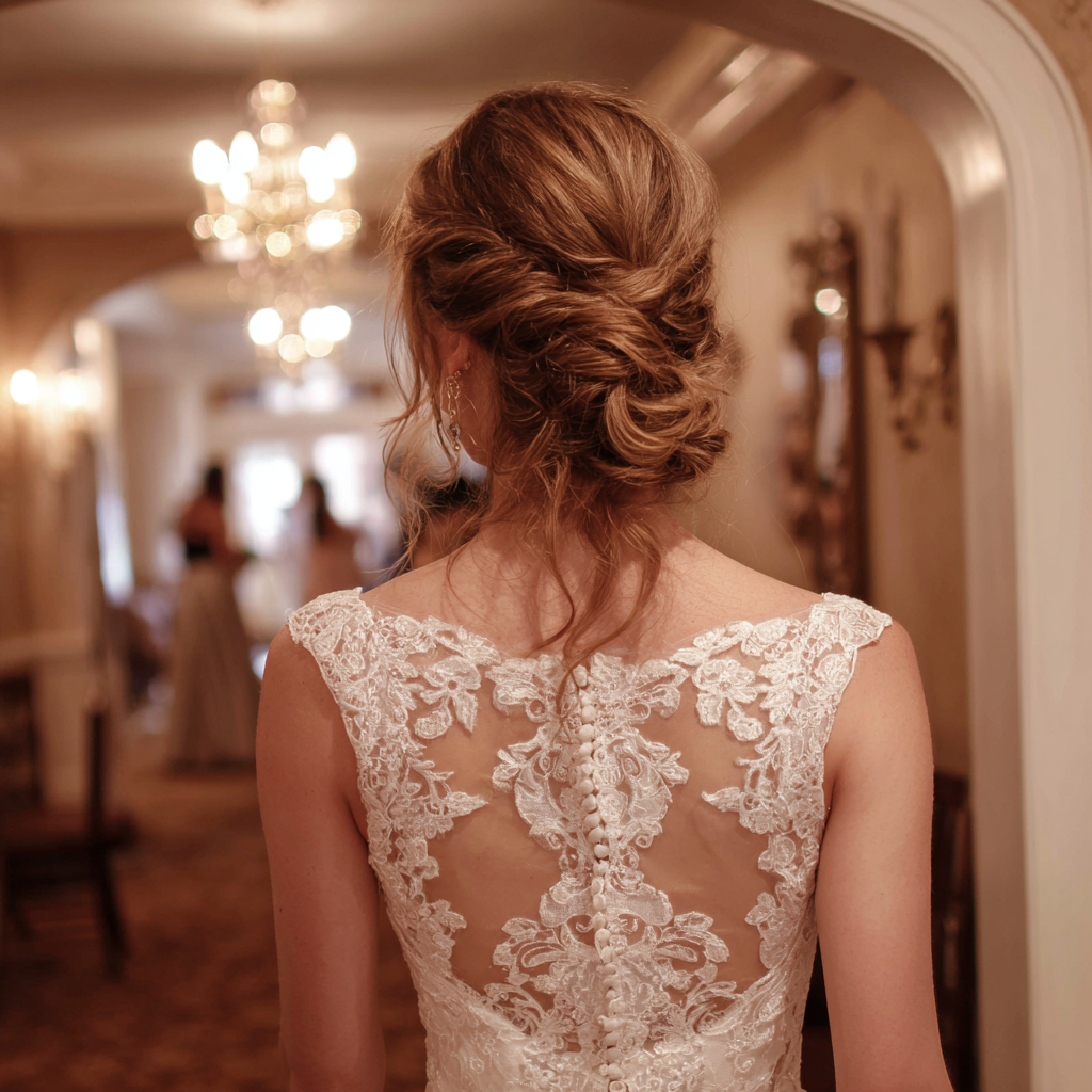 A bride walking away | Source: no source