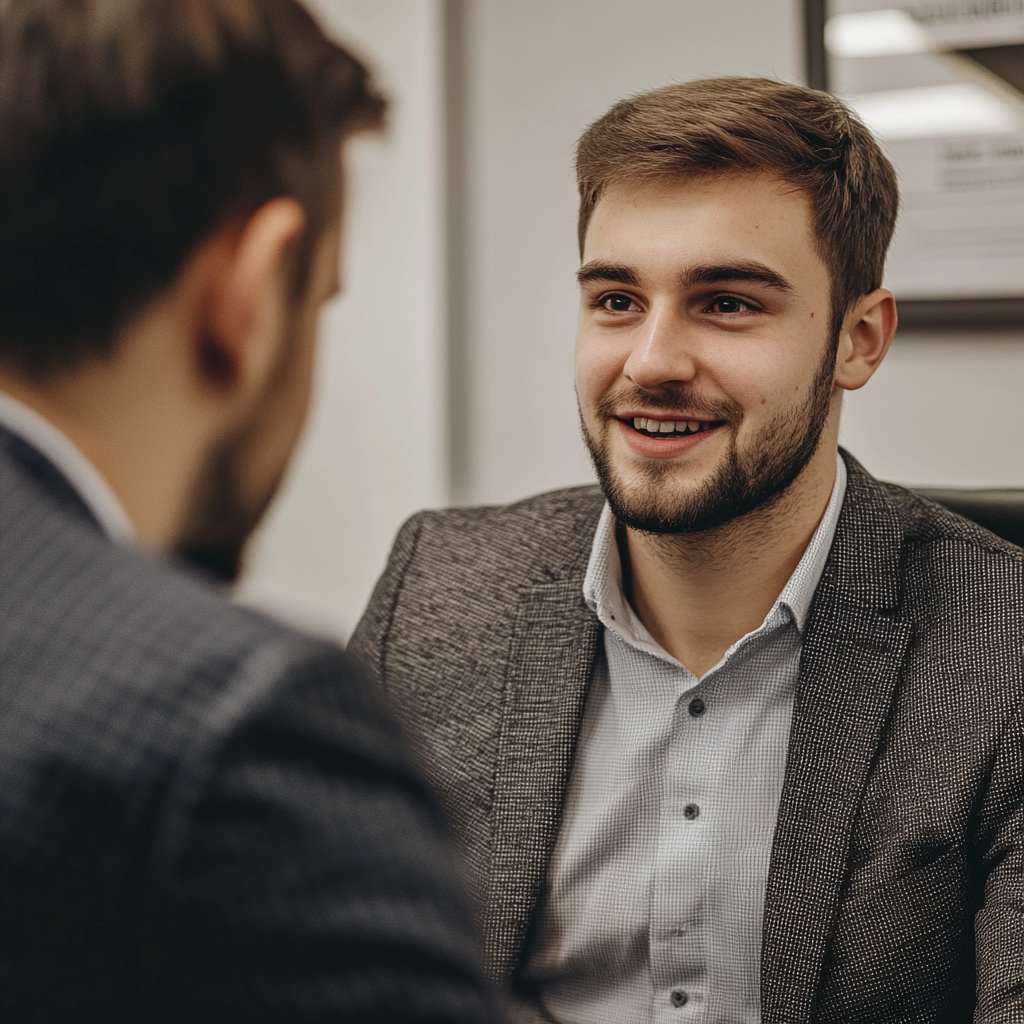 A smiling lawyer in his office | Source: no source