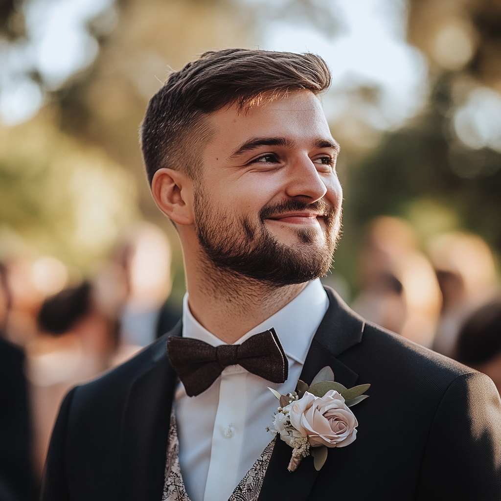 A confident groom at a wedding | Source: No source