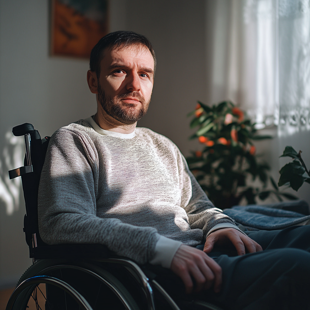 A man in a wheelchair | Source: No source