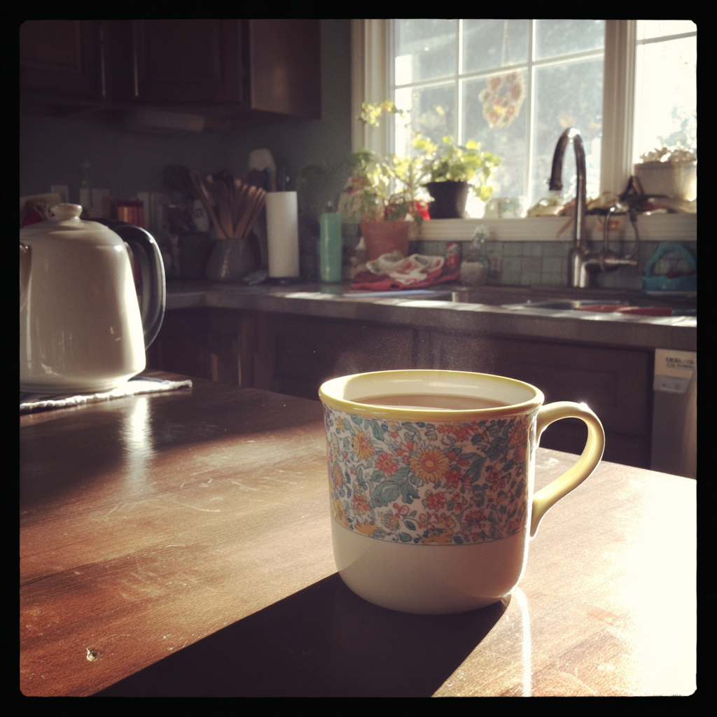 A cup of tea on a table | Source: no source