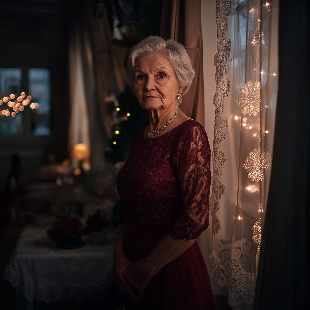 A woman in a dress at home | Source: no source