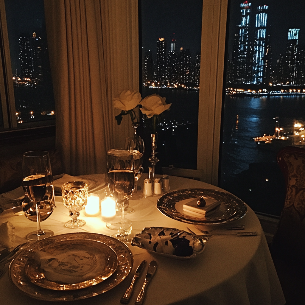 A romantic dinner setup | Source: No source