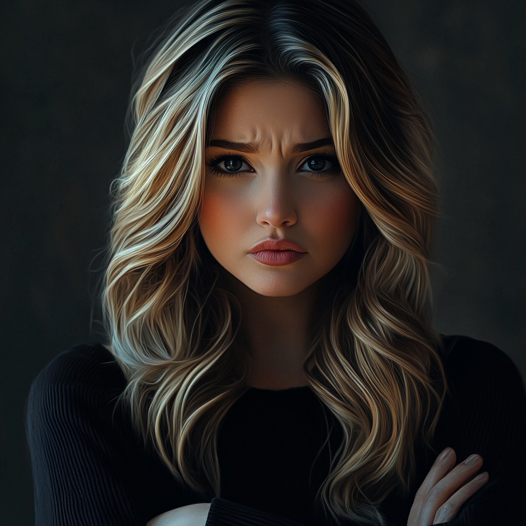 A doubtful woman | Source: No source
