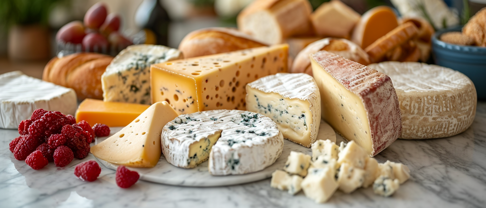 Gourmet cheese on a platter | Source: no source